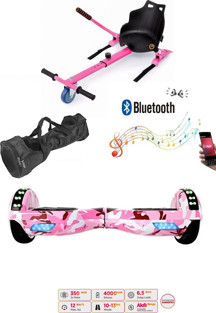 Citymate Elektrikli Kaykay Scooter Akıllı Denge Hoverboard + HoverKart + Çanta FULL LEDLİ EXTREM PAKET D05 - Image 1