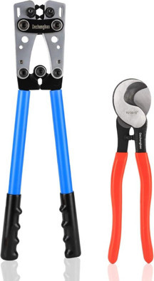Efiks Bilişim HX-50B AKÜ KABLO PABUCU SIKMA PENSESİ | 6–50 MM² KABLO SIKMA KAPASİTESİ | GÜÇLENDİRİLMİŞ GÖVDE + 60 ADET TERMİNAL - Image 1