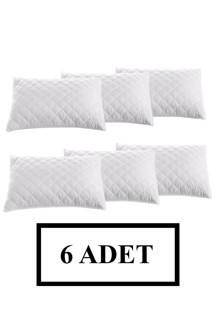 Valoroso Tekstil 6'Lı Kapitoneli Fermuarlı Yastık Alezi 50X70 Cm - Yastık Koruyucu Kılıf - Image 1