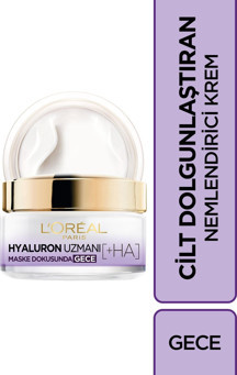 L'Oréal Paris Hyaluron Uzmanı Cilt Dolgunlaştıran Nemlendirici Gece Kremi- Hyaluronik Asit - Image 1