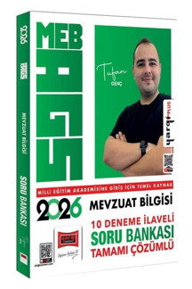 Yargı 2026 MEB-AGS Mevzuat Bilgisi Soru Bankası Çözümlü (10 Deneme İlaveli) - Tufan Genç Yargı Yayınları - Yargı Yayınları - Image 1