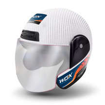 WOGEN KARBON YARIM KASK BEYAZ (XL) - Image 1
