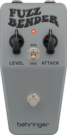 Behringer FUZZ BENDER Vintage 60s Style Fuzz Pedal with Custom Bias Mod Switch - Image 1