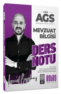 Retro 2026 MEB-AGS Mevzuat Bilgisi Ders Notu - İsmail Eryılmaz Retro Yayıncılık - Retro Yayıncılık - Image 1