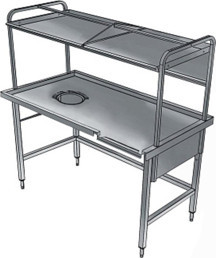 Electrolux Professional Bulaşık Kabul Tezgahı, 1 Sıyırma Hunisi, Basket Raflı, Soldan Sağa - 1700x800 Mm BHST1708L - Image 1