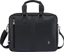 U.S. Polo Assn. 6753 Omuz Askılı Laptop Çantası Evrak Çantası Siyah - Image 1