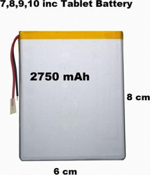 ulefone 3.7 Volt 2750 mAh Tablet Batarya Pil - Image 1