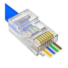 PrimeX Plus PrimeX PX-560C6 RJ-45 Cat6 100 Lü Paket Yeni Nesil RJ45 Jack UTP - Image 1