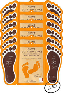 Marlett Foot Peeling Pack - Professıonal Çorap Tipi Ayak Peeling Maskesi 6'Lı Set - Image 1