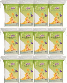 Betam Bebek Temizleme Pamuğu 60 lı x 24 Adet - Image 1
