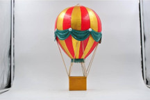 Vintage Metal Retro Sıcak Kırmızı Hava Balonu- 35 Cm. - Image 1