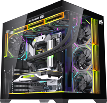 Next Gaming Alpha Neon 7x ARGB Fan Kumanda ve Kontrolcü ATX Boş Bilgisayar Kasası Siyah - Image 1