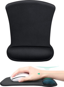 Black Deer ErgoComfort Bilek Destekli Ergonomik Kaymaz Taban Mouse Pad , Bilek Koruyucu Tasarım - Image 1