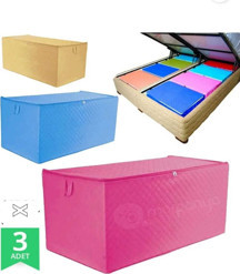 Aktar Tekstil Yorgan Hurcu Mega Boy Mega 100X50X40(Multıcolor) 3Adet - Image 1