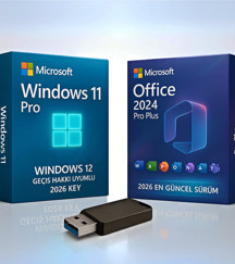 Microsoft Windows 11 Pro + Office 2024/2026 Pro Plus | Orijinal Lisanslı Bootable USB Kurulum Bellek - Image 1