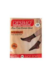 Desimo Kadın Ten Renk Ince Soket Çorap 24 Adet - Image 1