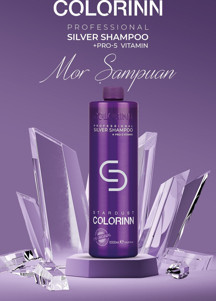 Colorinn Stardust Silver Mor Şampuan 1000 Ml 8681820113426 - Image 1