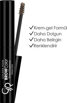 Golden Rose Kaş Maskarası - Brow Color Tinted Eyebrow Mascara No: 06 8691190517663 - Image 1