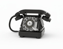 Ceren Ctoy Mini Blocks Vintage Serisi Çevirmeli Telefon Lego Seti 240 Parça - Image 1