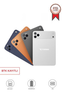Torima Android Tablet Kalem Klavye Mouse Full Set SIM Kartlı BTK Kayıtlı 10.1 İnç T17 Pro Max Koyu Gri - Image 1