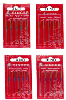 Singer Sınger Ev Tipi Makinelere Uygun Dikiş Makinesi Iğne Seti ( 9, 11, 14 Ve 16 No) - Image 1