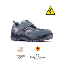 Mekap Pro Policap 157-01 S1 SRC Süet Deri Fiberglass Burun Elektrikçi İş Ayakkabısı - Image 1