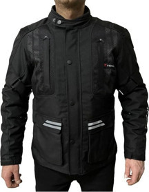 Venom Motosiklet Montu Tourex 4 Mevsim CE Sertifikalı Long Touring Motorcu Mont Siyah - Image 1