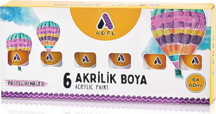 Adel Akrilik Boya 60X6 Pastel Renkler - Image 1