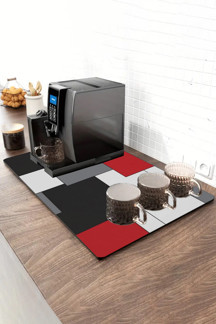 Valerine Life Barista Matı Sıvı Geçirmez Büyük Boy XXL Kahve Barı Espresso Kahve Makinesi Pad 40x90c - Image 1