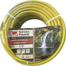Güven Plastik 1/2 MARKET TİPİ (25 MT.) EKO SARI ÖRGÜLÜ HORTUM - Image 1