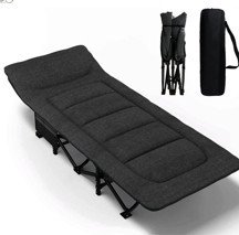 Efsane Kamp Konfor Ultralight Kampet Portatif Kamp Yatağı Siyah - 190 x 68 x 35 cm - Image 1
