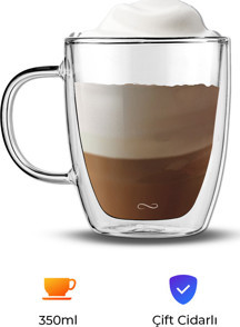 Nuo Marka: Enjoy Life Çift Cidarlı Kupa 350 Ml Kategori: Pratik Mutfak Gereçleri - Image 1