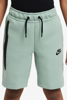 Nike Sportswear Tech Fleece Unisex Kid's Short Çocuk Fermuar Cepli Şort Yeşil - Image 1