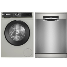 Bosch 2'li Beyaz Eşya Seti WGK252ZXTR-SMS6EKI63T /Çamaşır Makinesi-Bulaşık Makinesi - Image 1