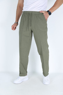 Calia Haki Erkek Hambez Lastikli Rahat Kalıp Pamuk Eşofman Alt Pantalon - Image 1