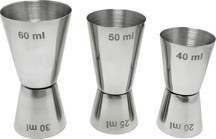 Weather Forecast Çelik 20/40 ml - 25/50 ml - 30/60 ml Kokteyl Bardak 3 lü Jigger cin438 - Image 1