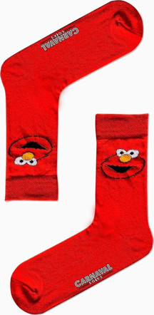 Carnaval Socks Kırmızı Kurabiye Canavarı Desenli Renkli Çorap - Image 1