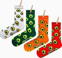Carnaval Socks 4'lü Avokado Set Renkli Çorap - Image 1