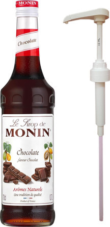 Monin Çikolata Şurubu (700Ml) + Şurup Pompası - Image 1