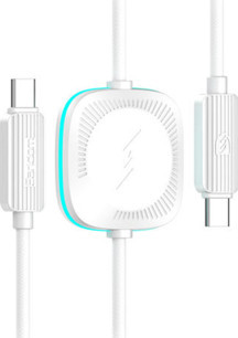 Aet 60W Type-C To Type-C Ve 2.5W Kablosuz Saat Şarj Çıkışlı 2İn1 Pd Hızlı Şarj Kablosu Apple Watch Şarj Aleti - Image 1