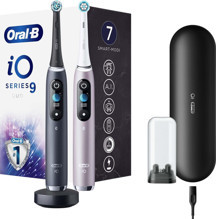 Oral-B iO 9 Şarjlı Diş Fırçası Seti 2'li - Siyah/Pembe - Image 1