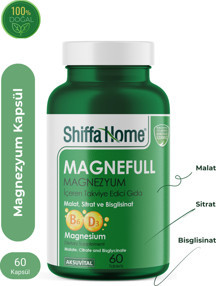 Shiffa Home Magnefull- Magnezyum Sitrat, Malat ve Bisglisinat - 60 Tablet - Image 1