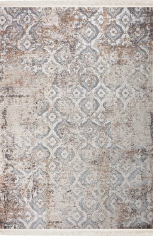 Nexus Halı Baft 52200A Krem Yumuşak Dokulu Sık Dokuma Üst Kalite Vintage İpek Bambu Halı - Image 1