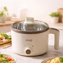 Mioji EP50 600W 1.5L Çok Fonksiyonlu Elektrikli Pişirici Beyaz - Image 1