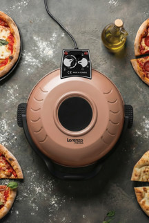 Pietra 12 in 1 Pizza Lahmacun Tandır Ekmeği Bazlama ve Fırın Yemekleri Tepsi Hediyeli Rosie - Image 1