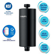 Philips Duş Filtresi Cilt ve Saç Dostu Awp1775bk Siyah - Image 1
