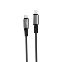 Lenyes Lc562 Type-C To Type-C Pd Örgü Tasarımlı Hızlı Şarj Özellikli Data Şarj Kablosu 100W 2M Siyah - Image 1