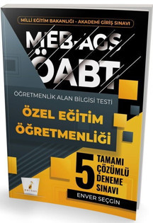 MEB AGS ÖABT Özel Eğitim Öğretmenliği Tamamı Çözümlü 5 Deneme Sınavı Pelikan Yayınları - Pelikan Yayınları - Image 1