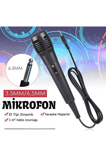 Karaoke Mikrofon Kablolu Mikrofon 6.5 Mm Karaoke Mikrofonu - Image 1