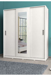 Metalia Sline 3 Kapılı Aynalı Sürgülü Gardırop - Image 1